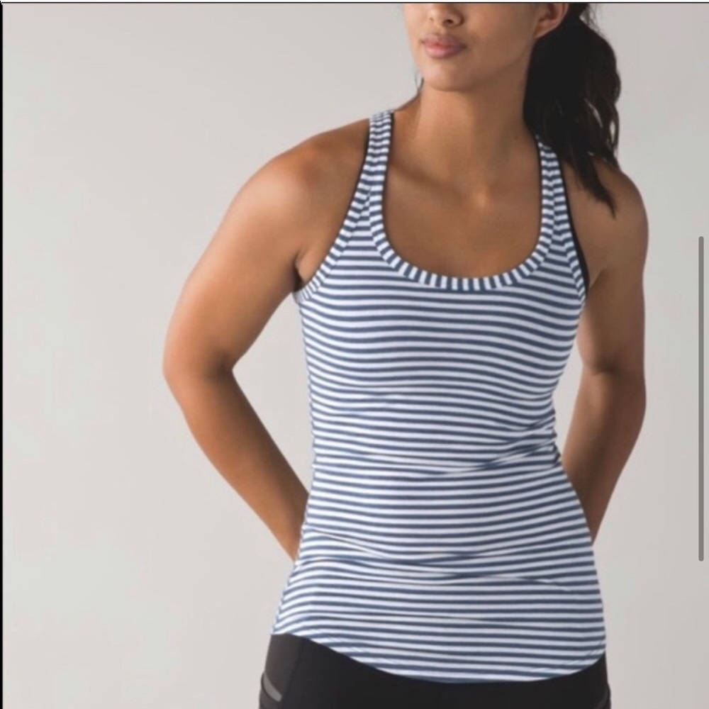 Lululemon Striped Racerback Tank